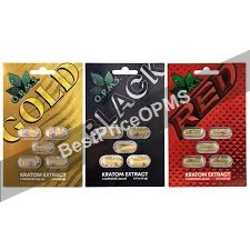 OPMS Gold, Black and Red 5-count capsule packs